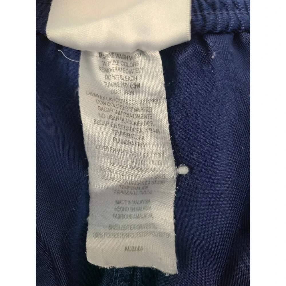 Adidas Mens Vintage Snap Button Adibreak Track Pants Blue White Large AUZ001